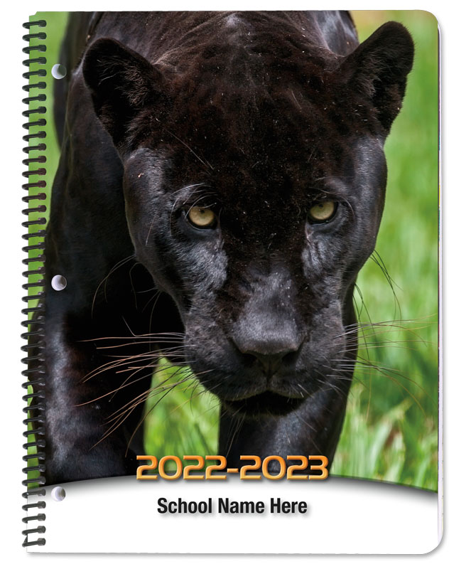 Panther student planner covers.