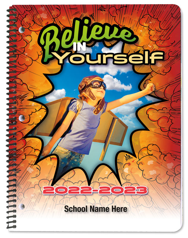 Educational student planner covers.