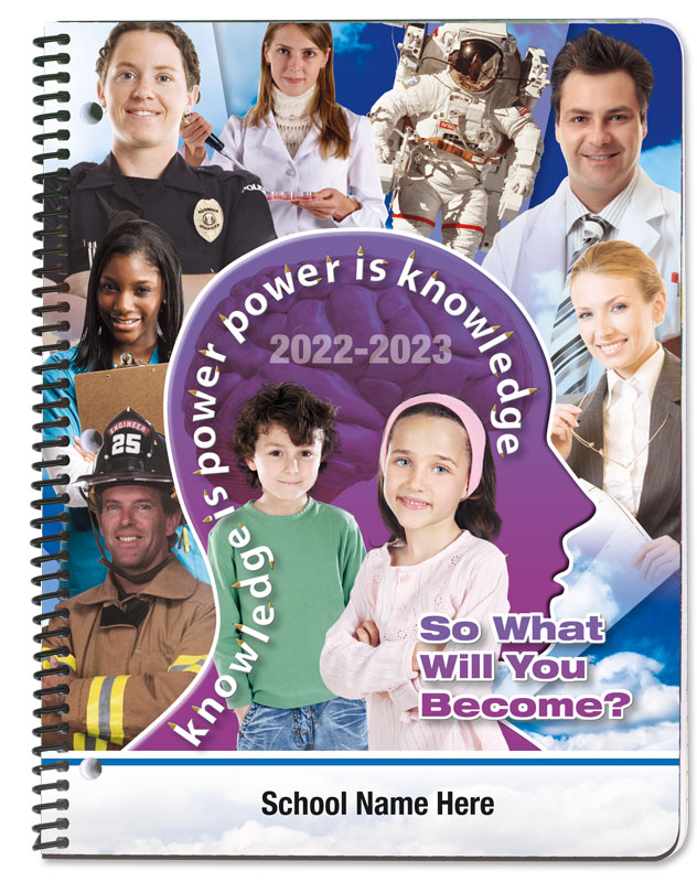 Reading student planner covers.