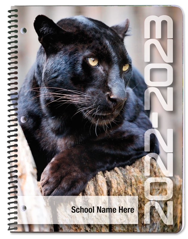 Black Panther student planner covers.