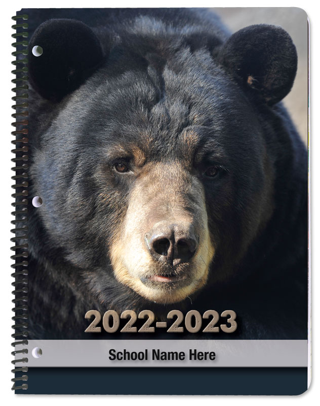 Black Bear student planner covers.